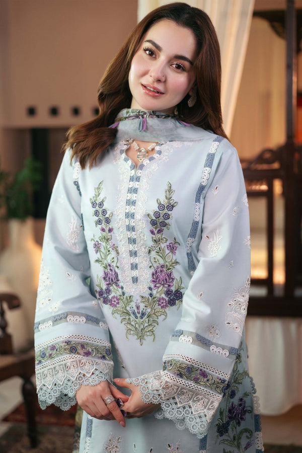 Luxury Pure Lawn Embroidered Eid Collection V500