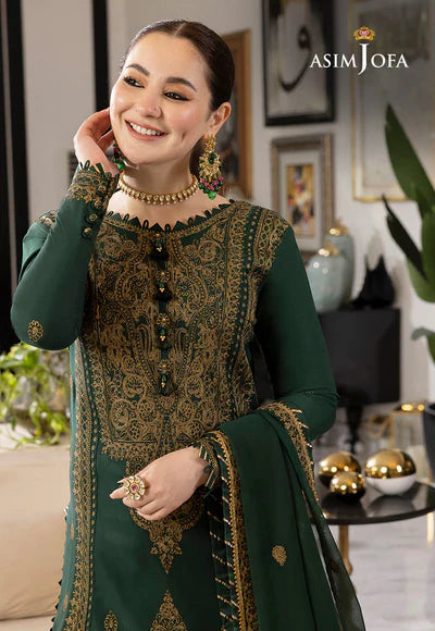Lawn 3PC Embroidered With Chiffon Embroidered Dupatta 244