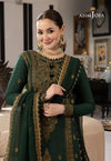 Lawn 3PC Embroidered With Chiffon Embroidered Dupatta 244