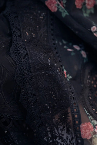 3PC LAWN EMBROIDERED SHIRT WITH COTTON NET PRINTED EMBROIDERED DUPATTA AND TROUSER V520