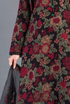 3 Piece Embroidered Lawn Suit with Embroidered bamber Chiffon Dupatta BR345