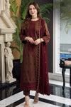 3PC LAWN EMBROIDERED SHIRT WITH CHIFFON EMBROIDERED DUPATTA AND TROUSER Aj2556
