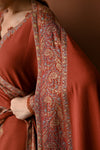 3PC LAWN EMBROIDERED SHIRT WITH DHANAK EMBROIDERED SHAWL AND TROUSER V679