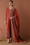 3PC LAWN EMBROIDERED SHIRT WITH DHANAK EMBROIDERED SHAWL AND TROUSER V679