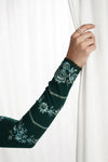 WINTER-3PC DHANAK EMBROIDERED SHIRT WITH DHANAK EMBROIDERED SHAWL & EMB TROUSER V62