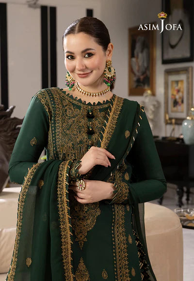 Lawn 3PC Embroidered With Chiffon Embroidered Dupatta 244