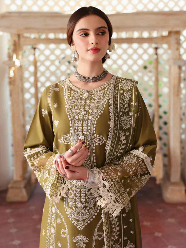 3 Piece - Unstitched Fully Embroidered Lawn Fabric 590