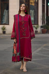 Lawn-3PC Embroidered Shirt with Digital Printed Jacquard Dupatta- V712